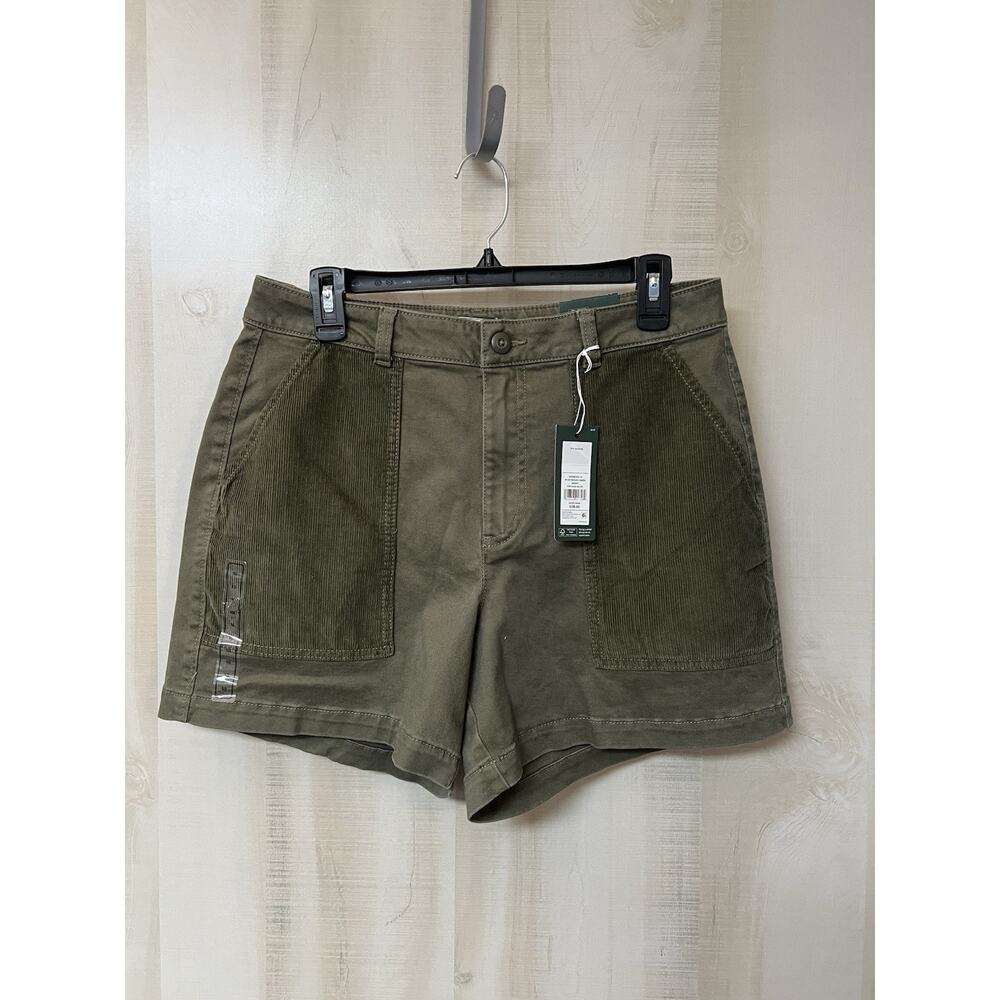 Alpine Design Shorts Size 10 Vintage Olive Hiking Corduroy Pockets 5” NWT